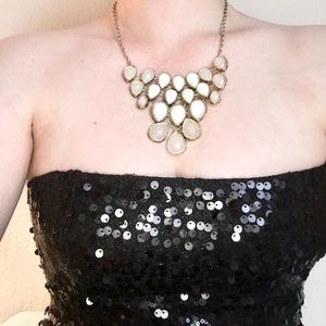 Chunky Cream Statement Necklace
